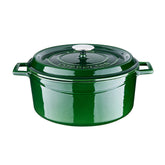 Round Green Dutch Oven dia.11" h:5" 7 qt.